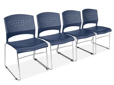 Plastic Stackable Chair - Blue H-5678BLU - Uline