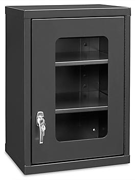 Wall-Mount Cabinet - Clear-View, 18 x 14 x 27", Black H-5697BL