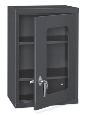 Wall-Mount Cabinet - Clear-View, 18 x 14 x 27", Black