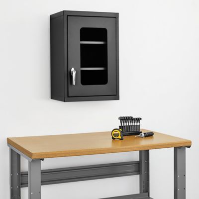 Wall-Mount Cabinet - Clear-View, 18 x 14 x 27", Black