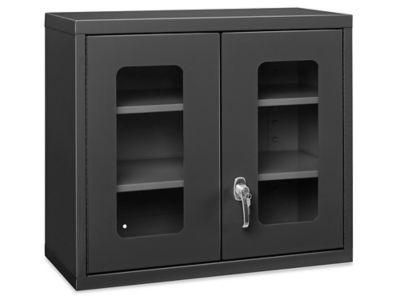 Wall-Mount Cabinet - Clear-View, 30 x 14 x 27", Black H-5698BL