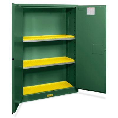 Pesticide Safety Cabinet - Manual Doors, 45 Gallon H-5701M - Uline