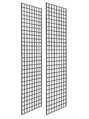 Wire Gridwall Panel in Powder Coated Steel 2 Feet X 8 Feet 