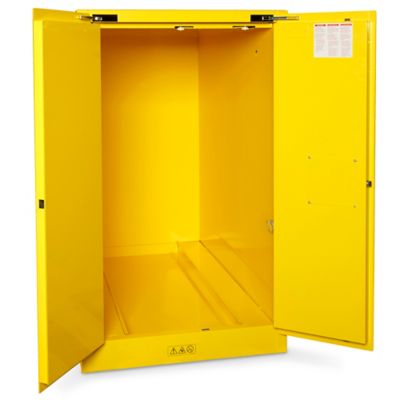 Flammable Drum Storage Cabinet - Horizontal, Self-Closing Doors