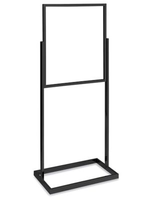 Floor Standing Sign Holder 22x28 Inches in Black Finish