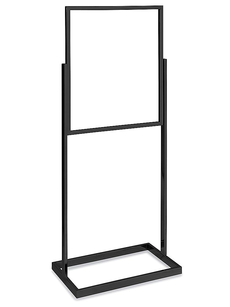 Floor Standing Sign Holder - Single Tier, 22 x 28, Black