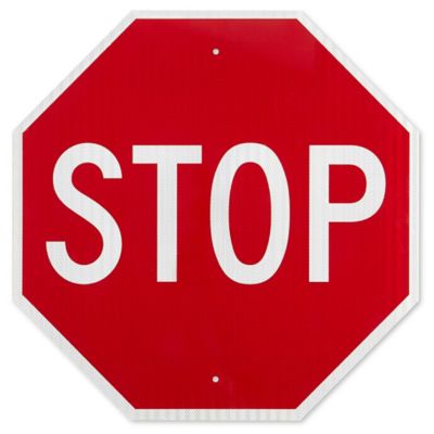 "Stop" Sign - 30 x 30", High-Intensity H-5750