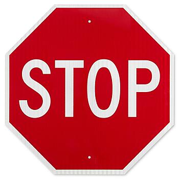 "Stop" Sign - 30 x 30", High-Intensity H-5750
