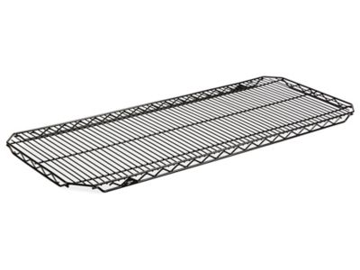 Tablettes supplémentaires en fil de métal à réglage rapide – 48 x 18 po, noir