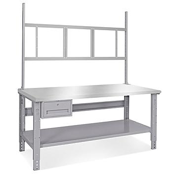 Deluxe Workstation Starter Table - 72 x 36", Stainless Steel Top H-5770-SS