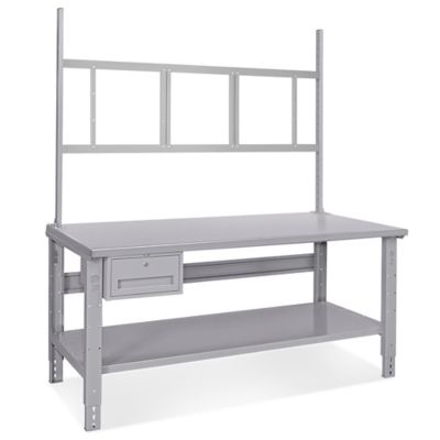 Deluxe Workstation Starter Table - 72 x 36", Steel Top H-5770-STEEL