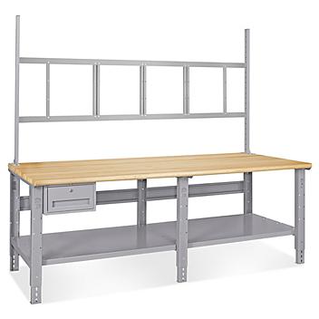 Deluxe Workstation Starter Table - 96 x 36", Maple Top H-5771-MAP