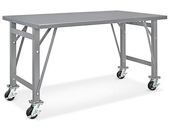 Mobile Steel Assembly Table - 60 x 36"