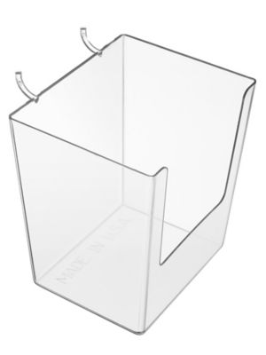 Plastic Hanging Gun Pegboard Bin 4x5x3 - (3) Pack - 10-30-210 Blue