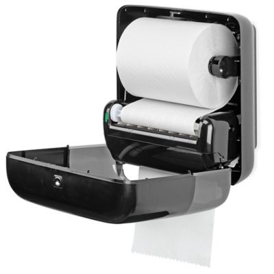 Tork® Matic® Manual Roll Towel Dispenser - Plastic, Black H-5805BL