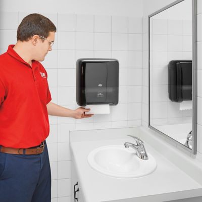 Tork® Matic® Manual Roll Towel Dispenser - Plastic, Black H-5805BL