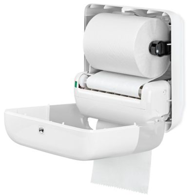 Tork® Matic® Manual Roll Towel Dispenser - Plastic, White H-5805W