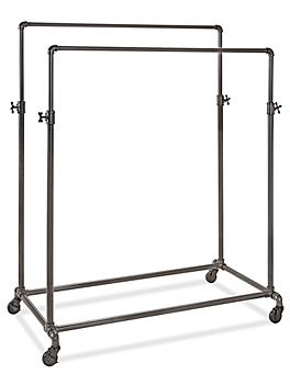 Pipe Clothing Rack - Double Rail H-5817