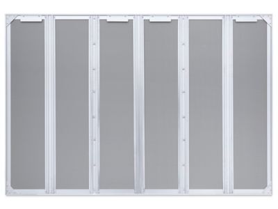 Tableau de liège – 6 x 4 pi, cadre en aluminium, avec porte H-5823