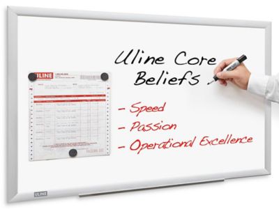 Magnetic Steel Mobile Dry Erase Board - 8 x 4' H-7804 - Uline