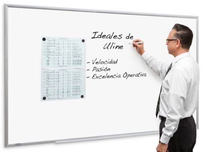 Pizarrón Blanco de Acero Magnético - 6 x 4' H-5829