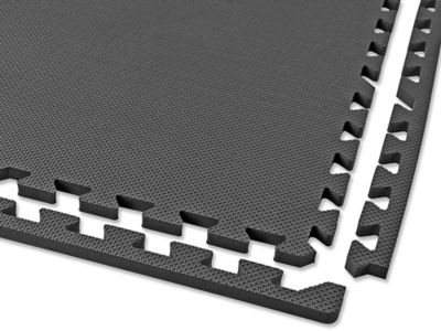 Foam Floor Tiles - 24 x 24, 5/8 thick, Black H-5833 - Uline