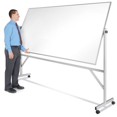 marsページ Magnetic Porcelain Mobile Dry Erase Board - 8 x 4' H-5859