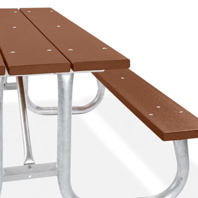 Table de pique-nique pliante classique – 6 pi, brun H-9417BR - Uline