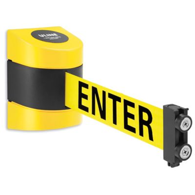 Uline Retractable Barrier "Caution Do Not Enter", 15' H