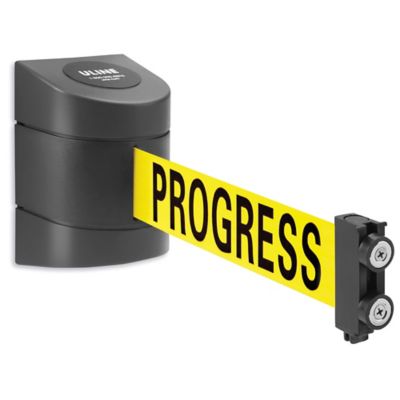 Uline Magnetic Retractable Barrier - "Cleaning in Progress", 15' H-5875CIP