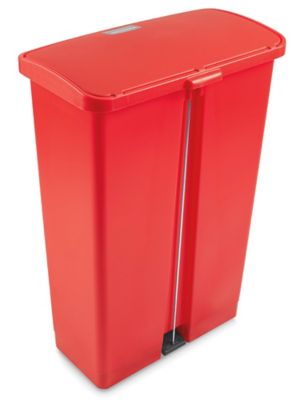 Rubbermaid Commercial Products Slim Jim 24 Gallons Steel Step On Curbside  Trash & Recycling Bin