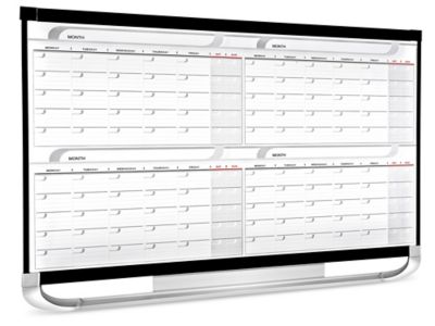 Dry Erase Calendar 4 Month, 3 x 2' H5920 Uline