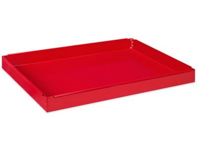 Top Shelf for Steel Push Cart - 36 x 24 x 3", Red H-592R-SHLF