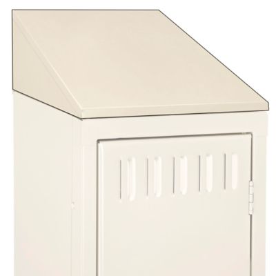 Dessus incliné pour casier industriel – 15 x 18 po, 1 colonne, sable