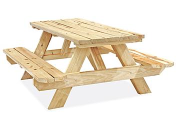 Deluxe A-Frame Wooden Picnic Table - 6' H-6102