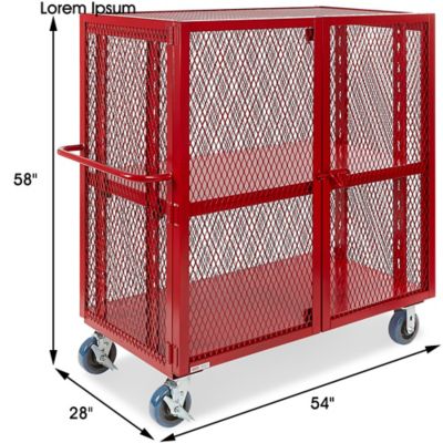 Welded Security Cart - 48 x 24 x 58