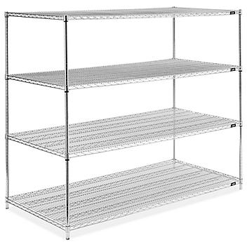 Stainless Steel Wire Shelving Unit - 72 x 36 x 63" H-6142