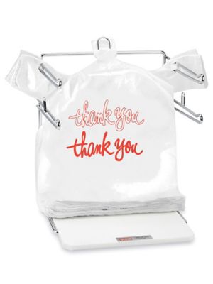 T shirt plastic bag holder rack hot sale