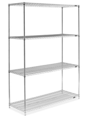 Stainless Steel Wire Shelving Unit - 60 x 24 x 86" H-6154
