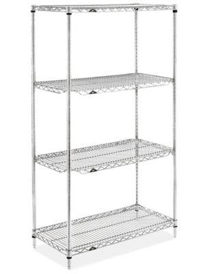 Chrome Quick Adjust Wire Shelving - 36 x 18 x 63" H-6159