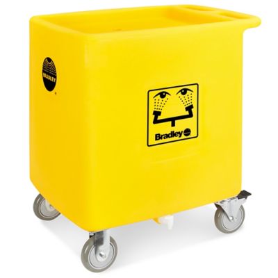 Bradley&reg; Mobile Eyewash Station Waste Cart h-6170