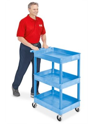 2 Shelf Utility Cart with Lips Up Jamco Size: 33.75 H x 36 W x 22 D