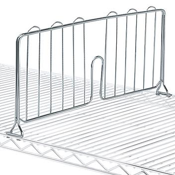 Stainless Steel Wire Shelf Dividers - 18 x 8" H-6175