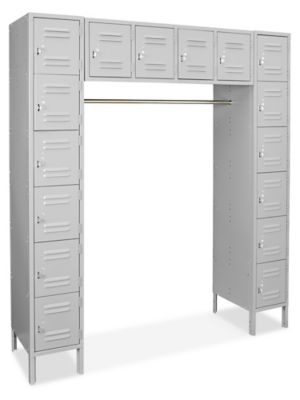  Uline 16-Person Lockers - Six Tier, Unassembled, 18" Deep