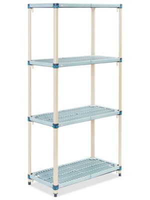 Vented Plastic Shelving - 36 x 18 x 74" H-6205