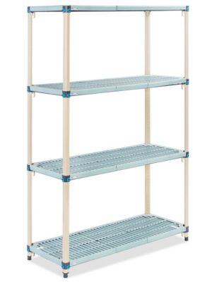Vented Plastic Shelving - 48 x 18 x 74" H-6206