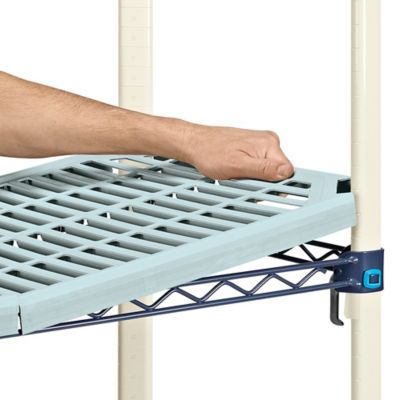 Vented Plastic Shelving - 48 x 18 x 74