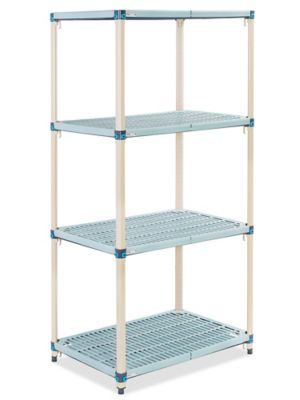 Estantería de Plástico Ventilada - 48 x 18 x 74, 122 x 46 x 188 cm H-6206  - Uline