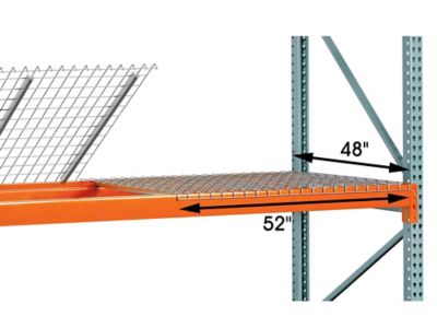 3 Level 144w x 48d x 144h Pallet Racking with Wire Decking Starter