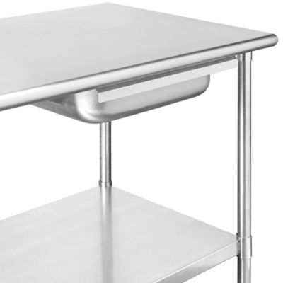 Uline stainless deals steel table